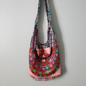 Hippie Slouchy Embroidered Patchwork Unique  Bag